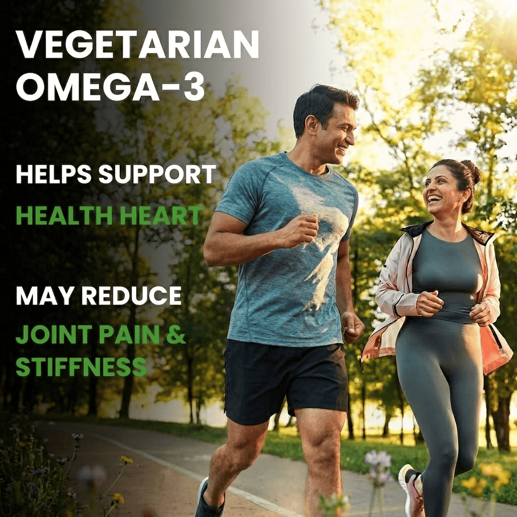 Dr Param's Veg Omega-3 Cardiocare Capsules | Algae-Sourced | No Fish Oil | 60 Veg Capsules - 3